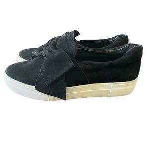 J/Slides Suede Beauty Bow Platform Sneaker